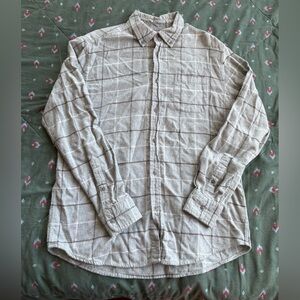 Men’s Croft and barrow grey flannel shirt size medium